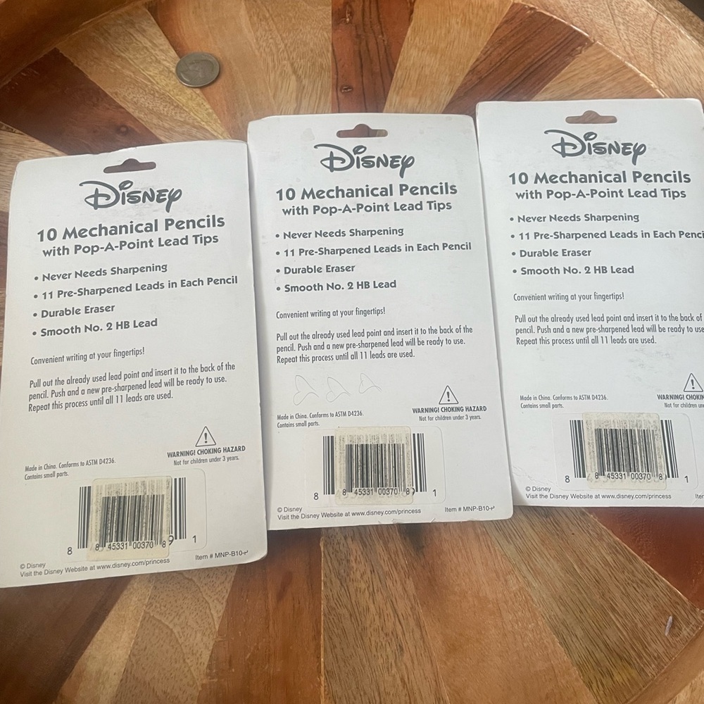 Disney Princess 3 packs of 10  = 30 Mechanical Pencils ✏️ - Picture 6 of 8